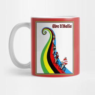 Giro D Italia Abstract Surreal Bicycle Racing Advertising Print Mug